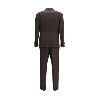 Brunello Cucinelli Brown Wool Two-Piece Suit