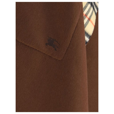 Burberry Reversible check wool cashmere Cape