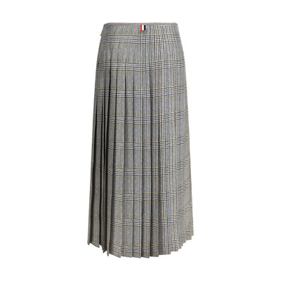 Thom Browne Multicolor Silk Midi Skirt