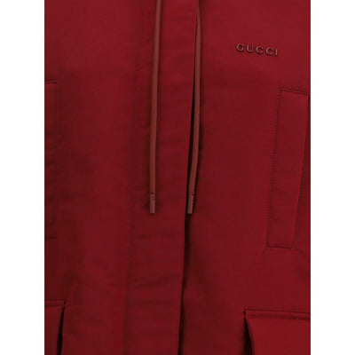 Gucci Bordeaux Polyester Shell Jacket