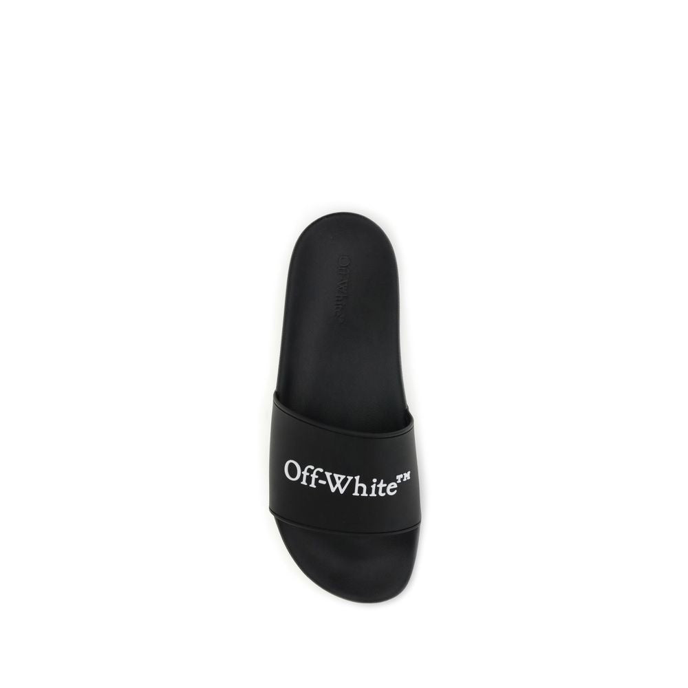 Off-White Black Polyethylene Sandals