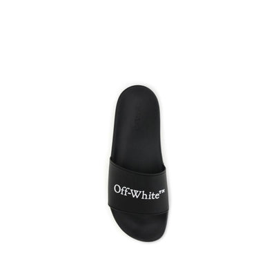 Off-White Black Polyethylene Sandals