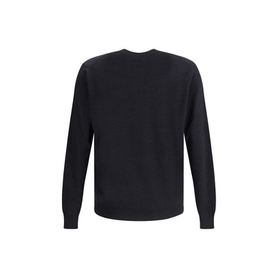 Fendi Black Fleece Wool Sweatshirt