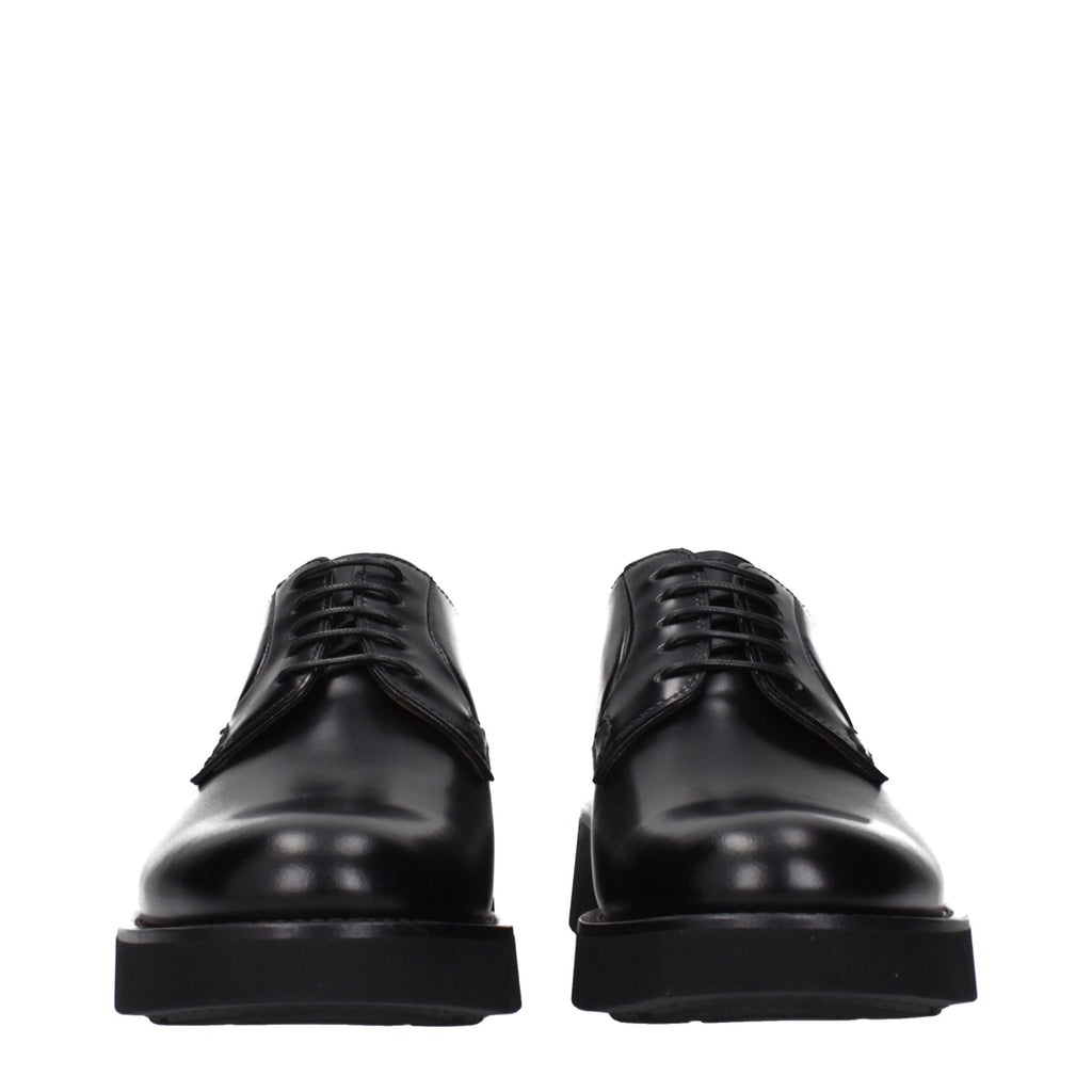 Church's Black Leather Oxfords And Derbies