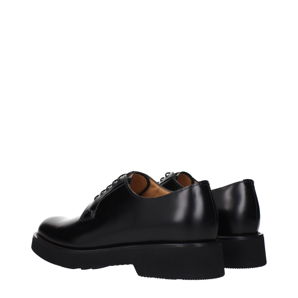 Church's Black Leather Oxfords And Derbies