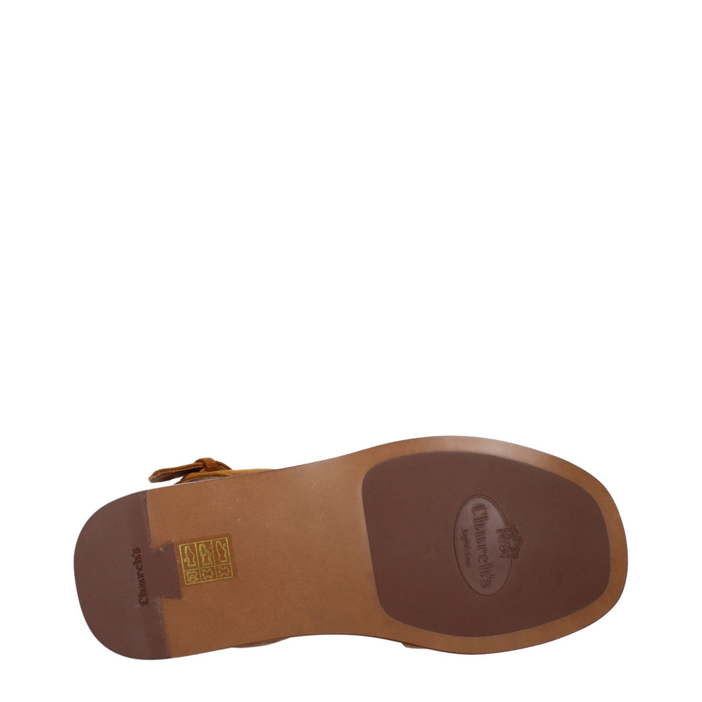 Church's Brown Leather Flat Sandals