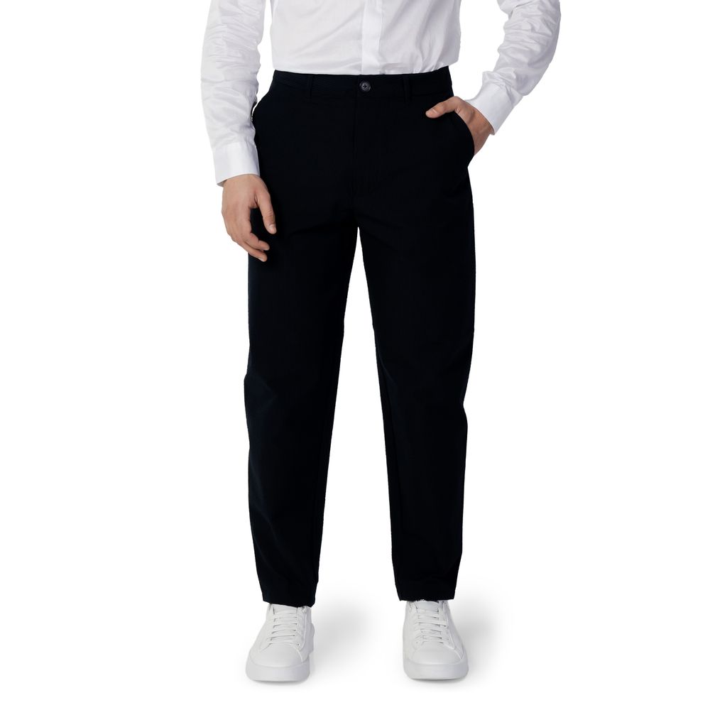 Armani Exchange Blue Cotton Casual Pants - BrandFit 88