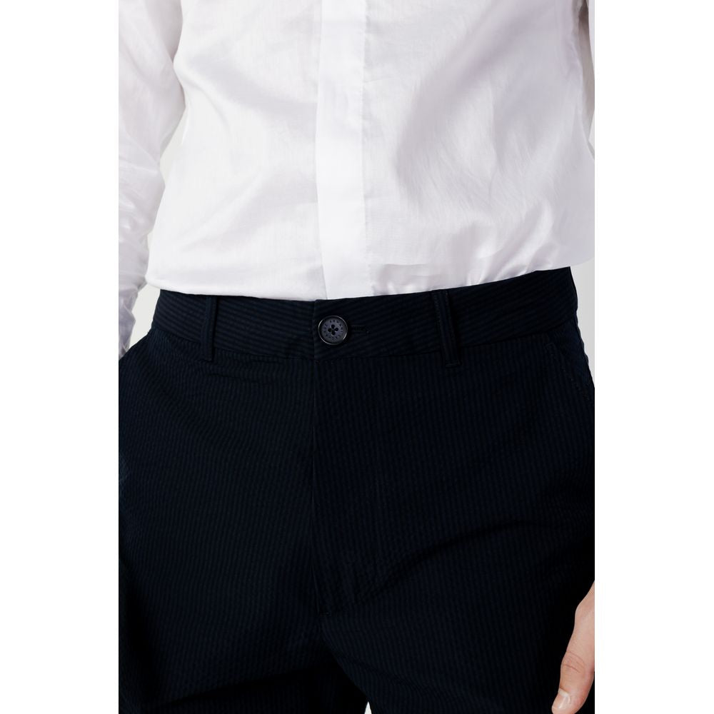 Armani Exchange Blue Cotton Casual Pants - BrandFit 88