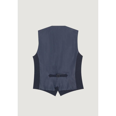 Antony Morato Blue Polyester Waistcoat