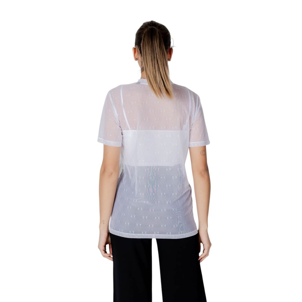 Armani Exchange White Polyamide T-Shirt - BrandFit 88