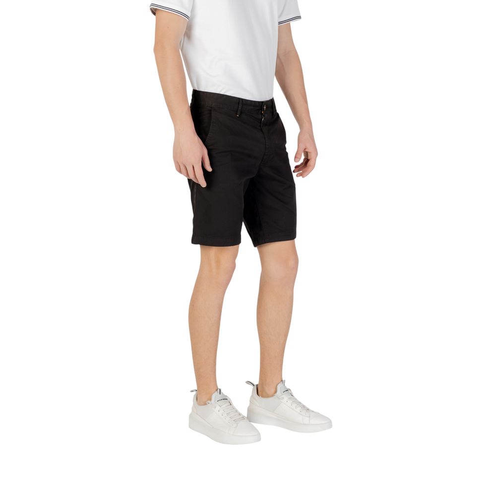 Hugo Boss Black Cotton Bermuda Shorts