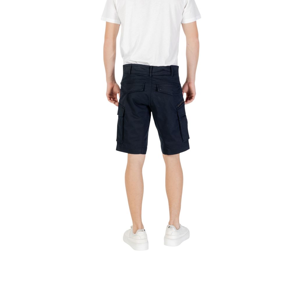 Replay Blue Cotton Bermuda Shorts