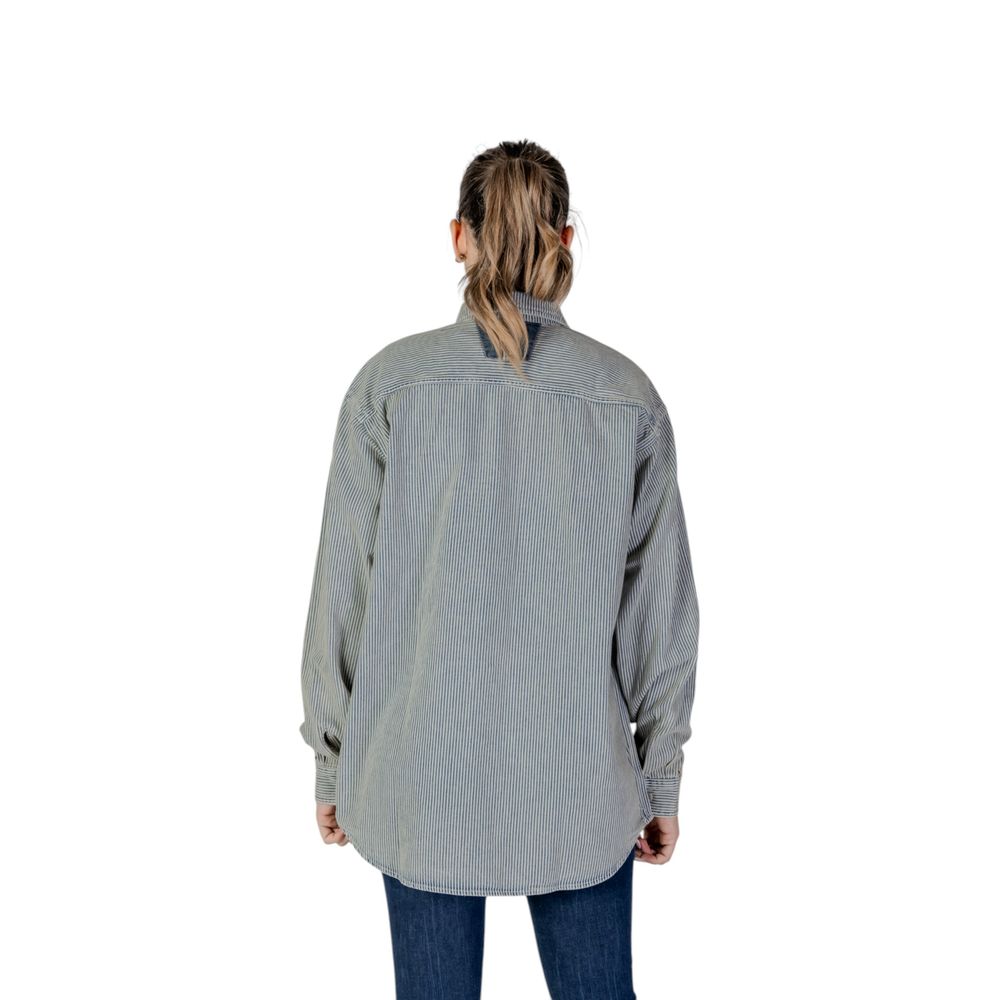 Replay Blue Cotton Blouse