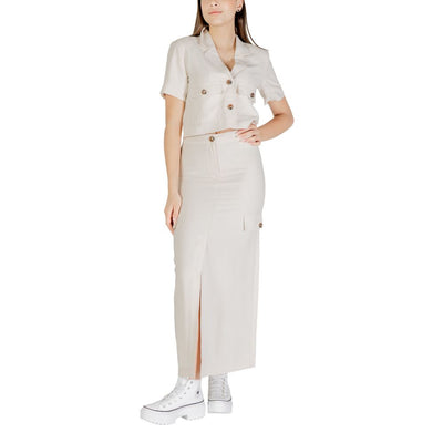 Jacqueline De Yong Bicolor Viscose Long Skirt