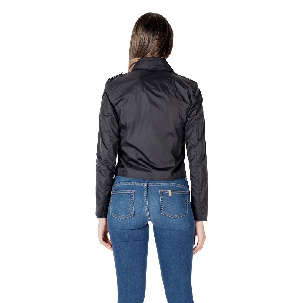 Blauer Black Polyamide Biker Jacket - BrandFit 88