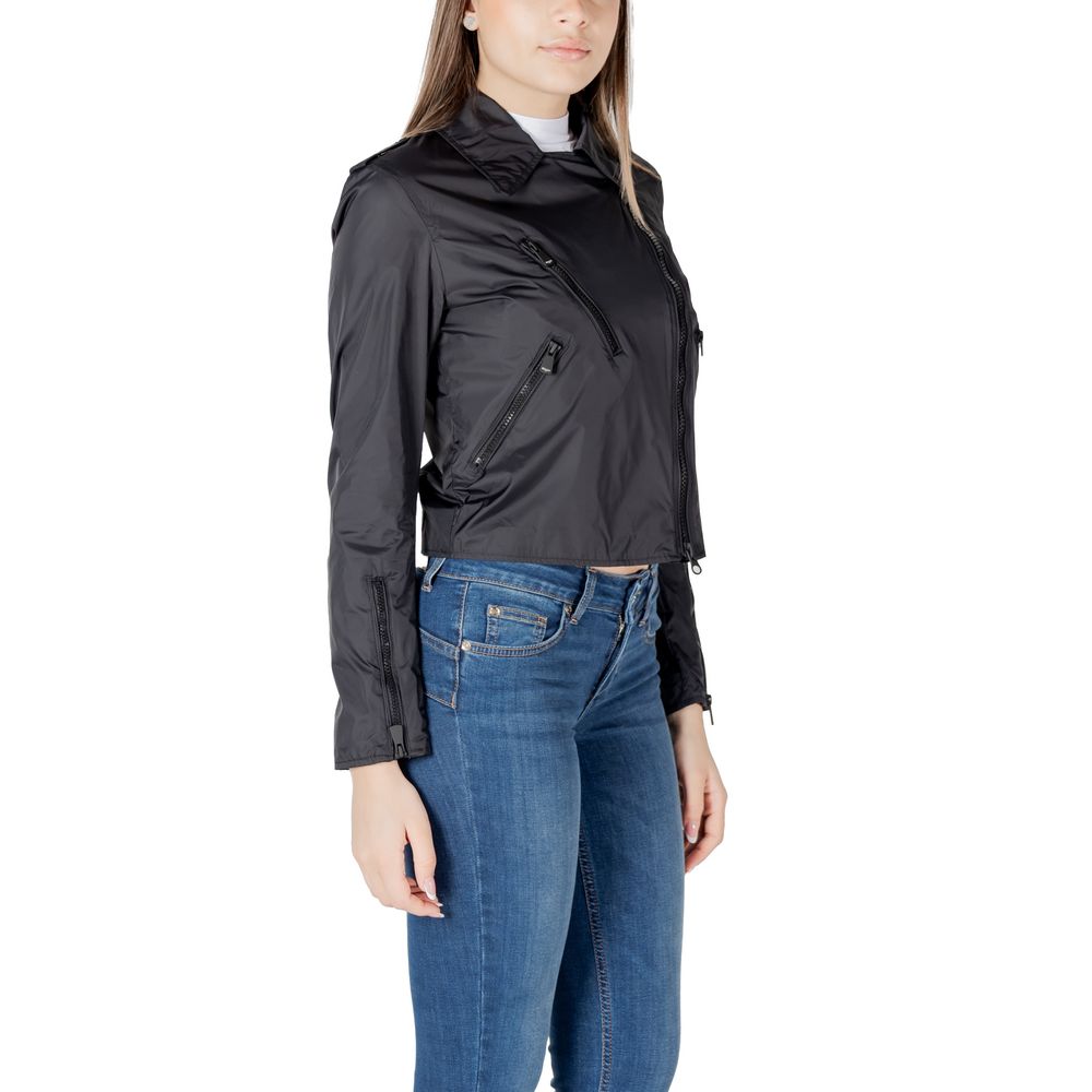 Blauer Black Polyamide Biker Jacket - BrandFit 88