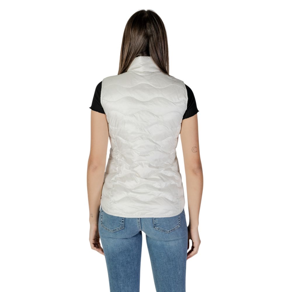 Blauer White Polyamide Sleveless Jacket - BrandFit 88