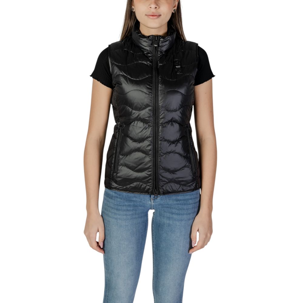 Blauer Black Polyamide Sleveless Jacket - BrandFit 88
