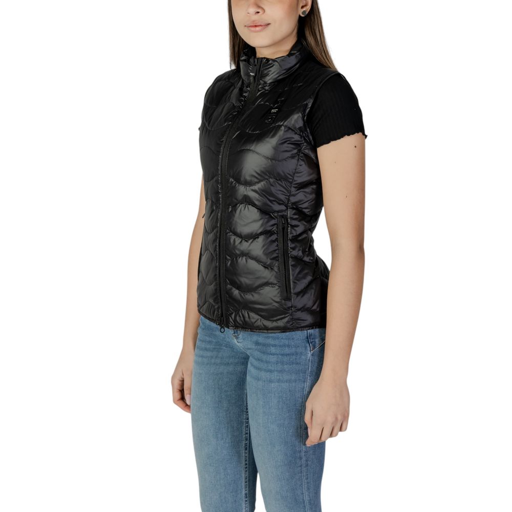 Blauer Black Polyamide Sleveless Jacket - BrandFit 88