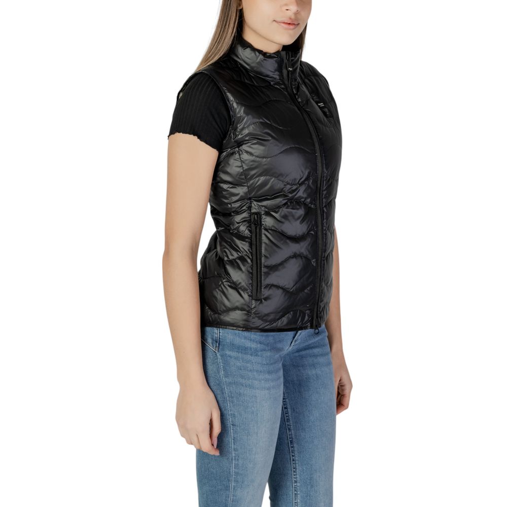 Blauer Black Polyamide Sleveless Jacket - BrandFit 88
