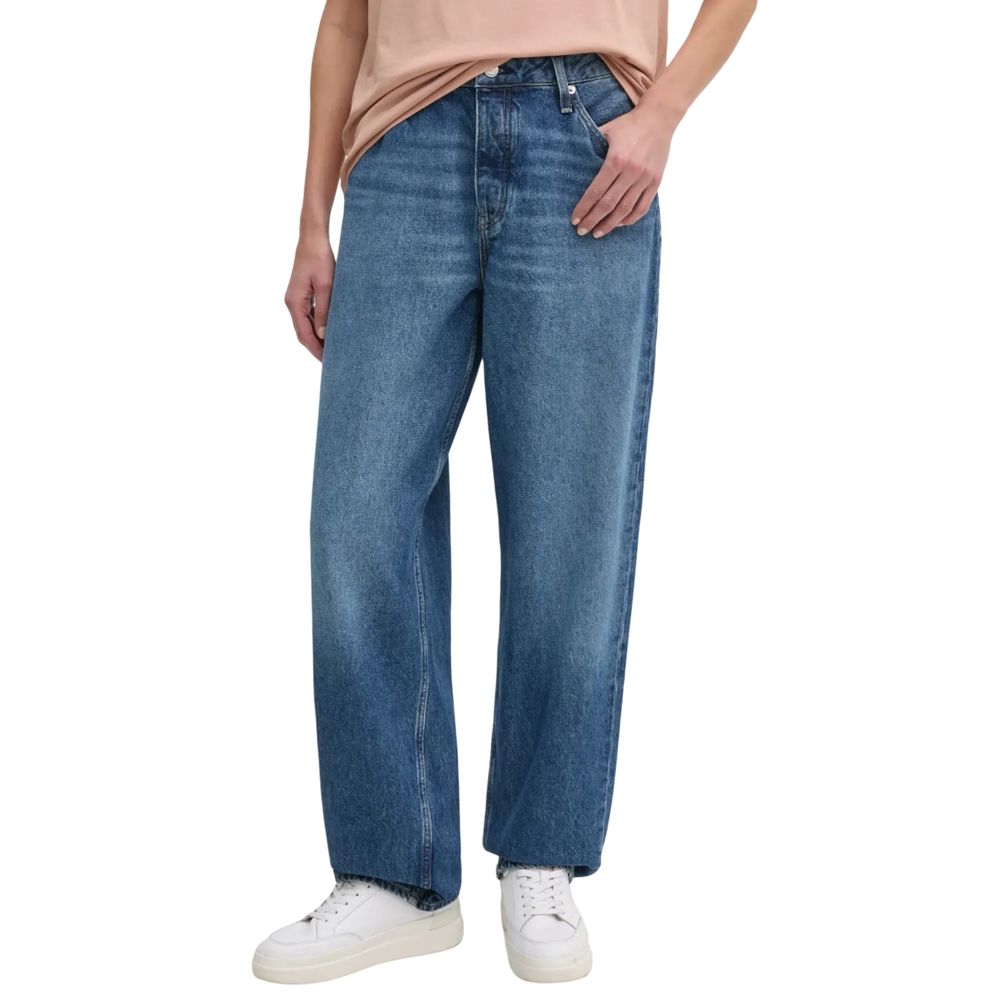 Calvin Klein Jeans Blue Cotton Mom Jeans