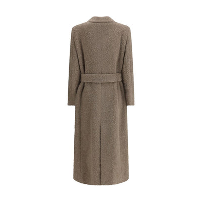 Golden Goose Beige Fleece Wool Coat