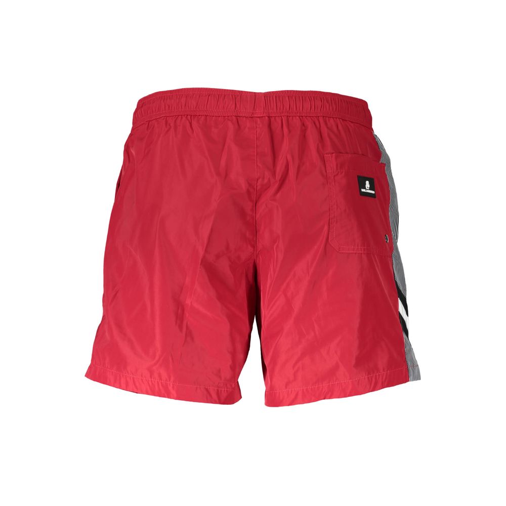 Karl Lagerfeld Rosso Polyester Men's Beachwear Boxer - BrandFit 88