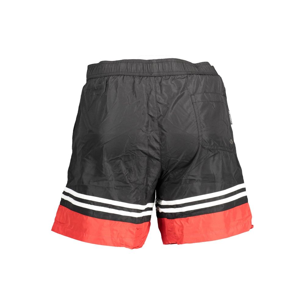 Karl Lagerfeld Black Polyester Mens Swim Boxer