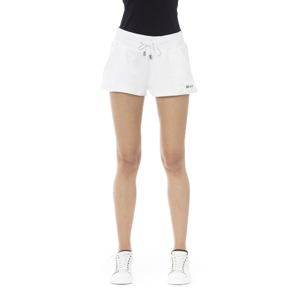 Just Cavalli White Cotton Women's Sweatshorts
