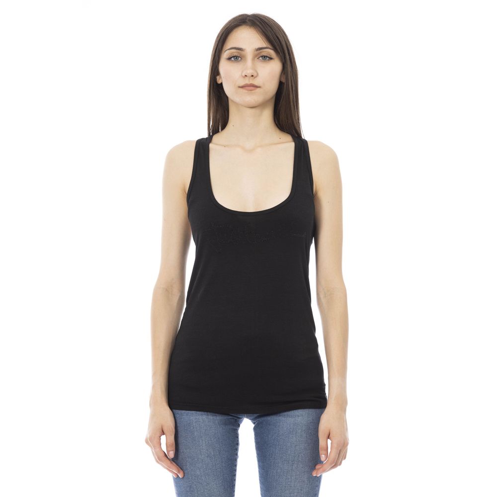 Just Cavalli Black Viscose Women Top - BrandFit 88
