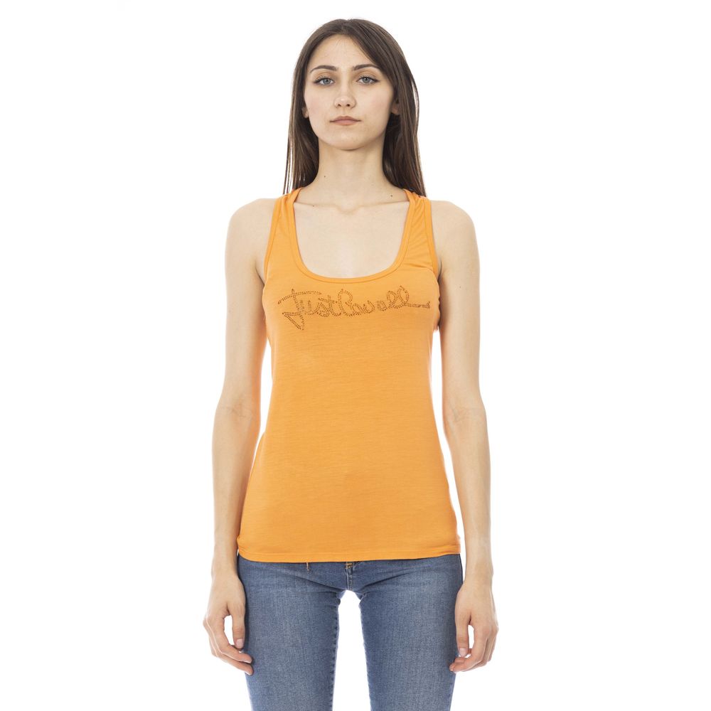 Just Cavalli Orange Viscose Women's Top - BrandFit 88