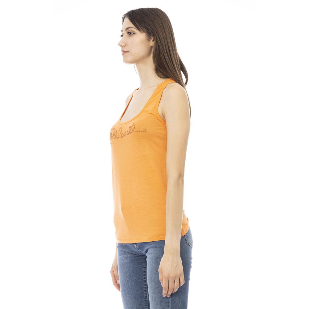 Just Cavalli Orange Viscose Women's Top - BrandFit 88