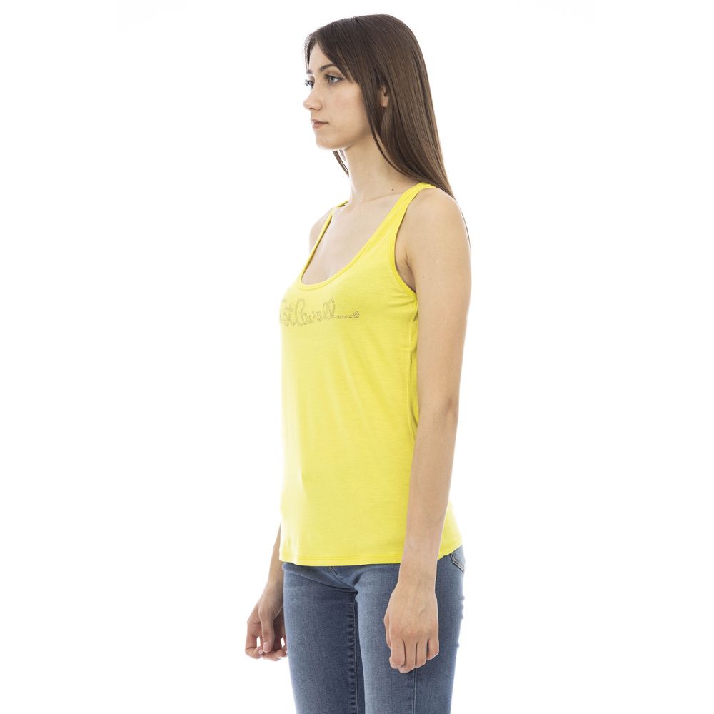 Just Cavalli Yellow Viscose Women Top - BrandFit 88