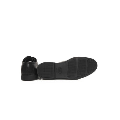 Cerruti 1881 Black Leather Men Derby Shoe