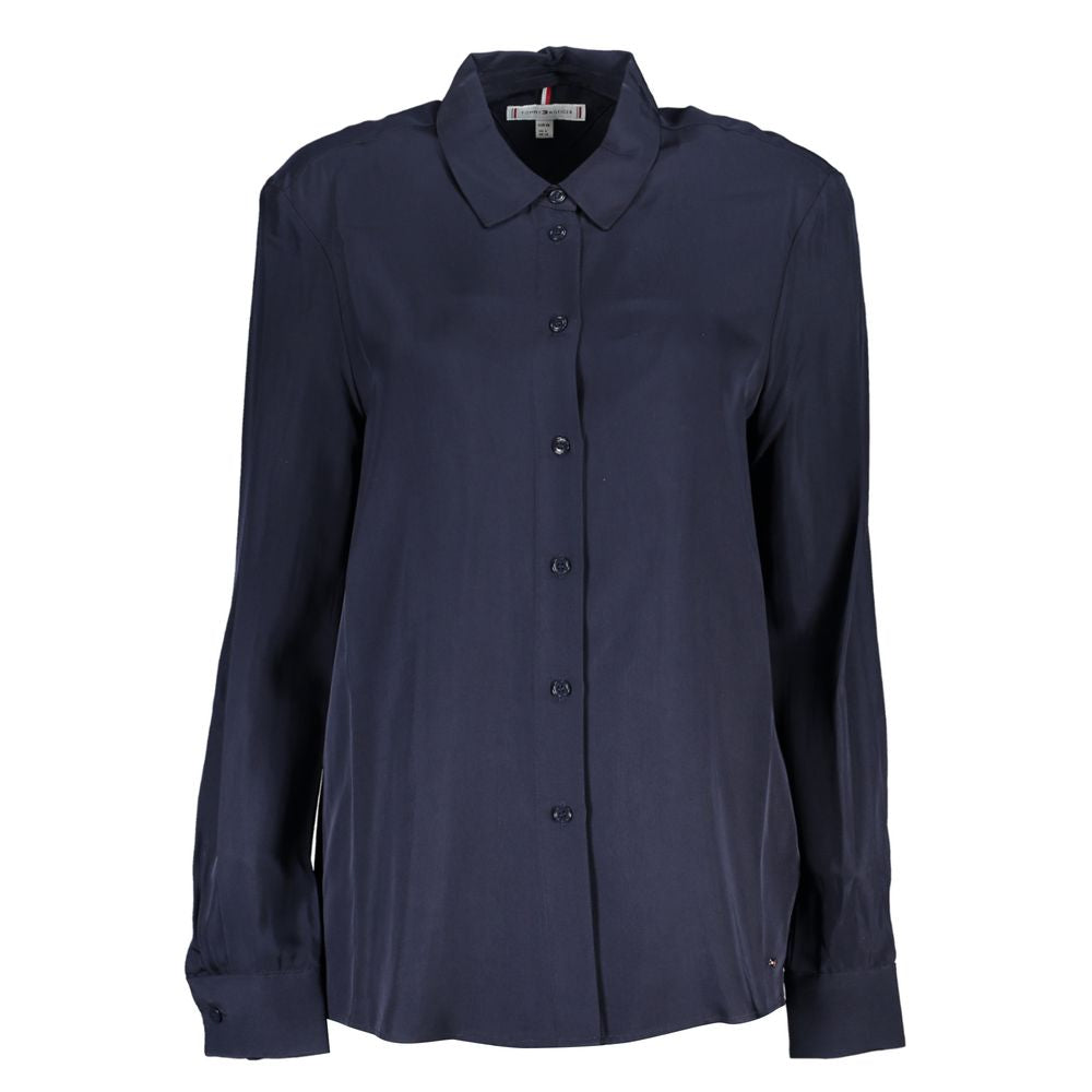 Tommy Hilfiger Blue Viscose Women Shirt