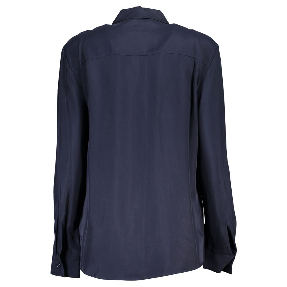 Tommy Hilfiger Blue Viscose Women Shirt