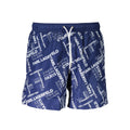 Karl Lagerfeld Blu Polyester Men Swim Boxer
