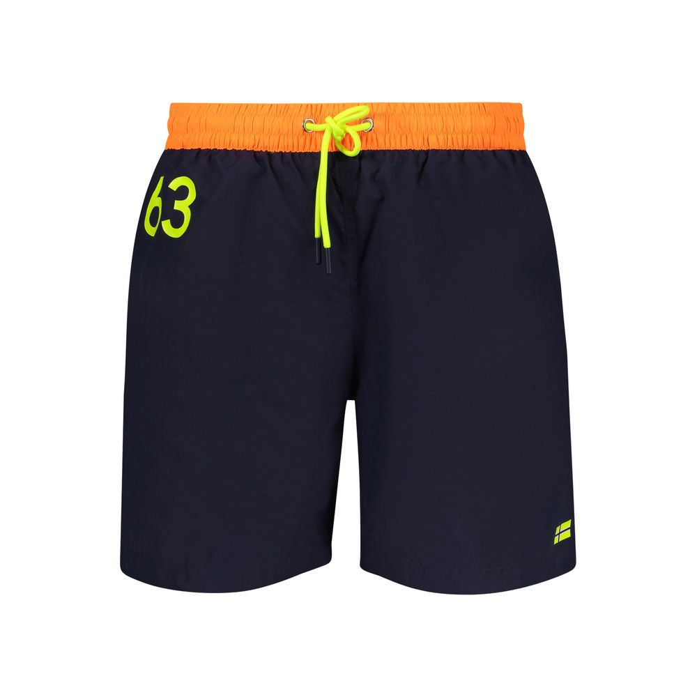 Norway 1963 Blu Poliammide Men's Swim Boxer