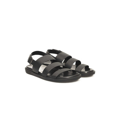Cerruti 1881 Black Cowhide Men Sandal