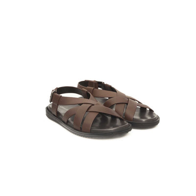 Cerruti 1881 Brown Cowhide Men Sandal