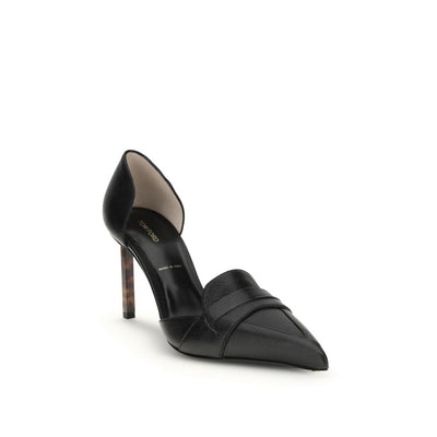 Tom Ford Black Leather High Heel Pumps