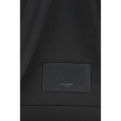 Saint Laurent Black Recycled Polyamide Backpack