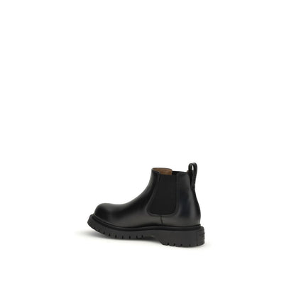 Givenchy Black Bull Skin Chelsea Boots