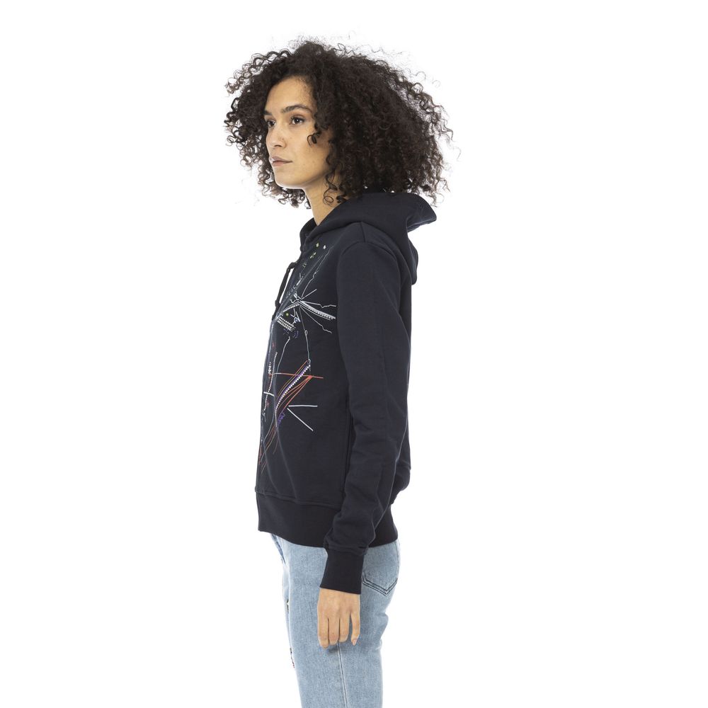Mr&Mrs Italy Blue Cotton Women Sweatshirt