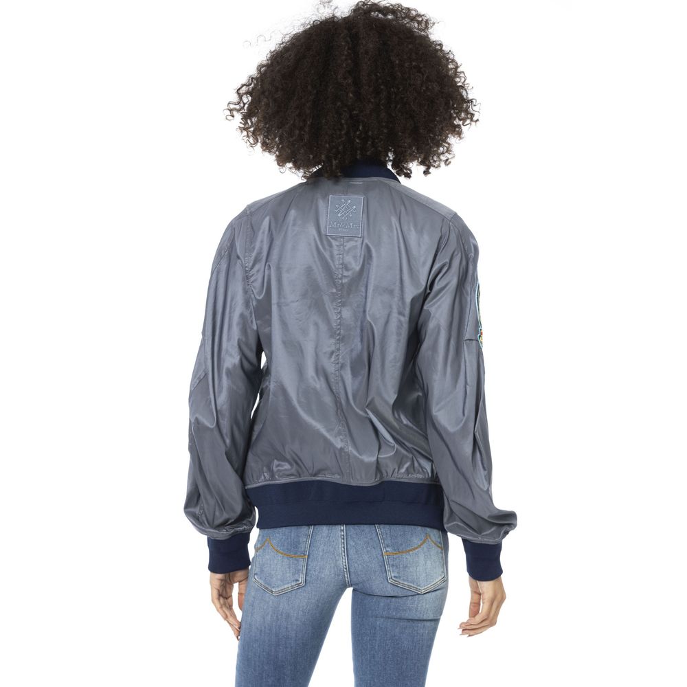 Mr&Mrs Italy Light Blue Polyamide Women Jacket