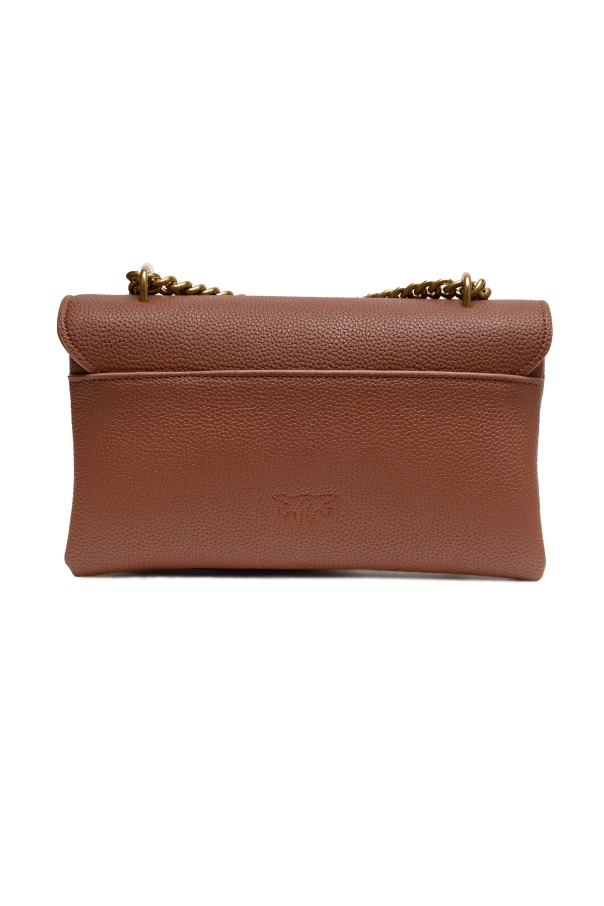 PINKO Brown Leather Love Boucle Riga Shoulder Bag - BrandFit 88