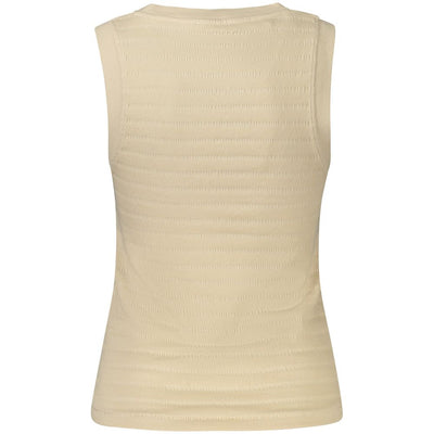 Guess Jeans Beige Cotton Tank Top