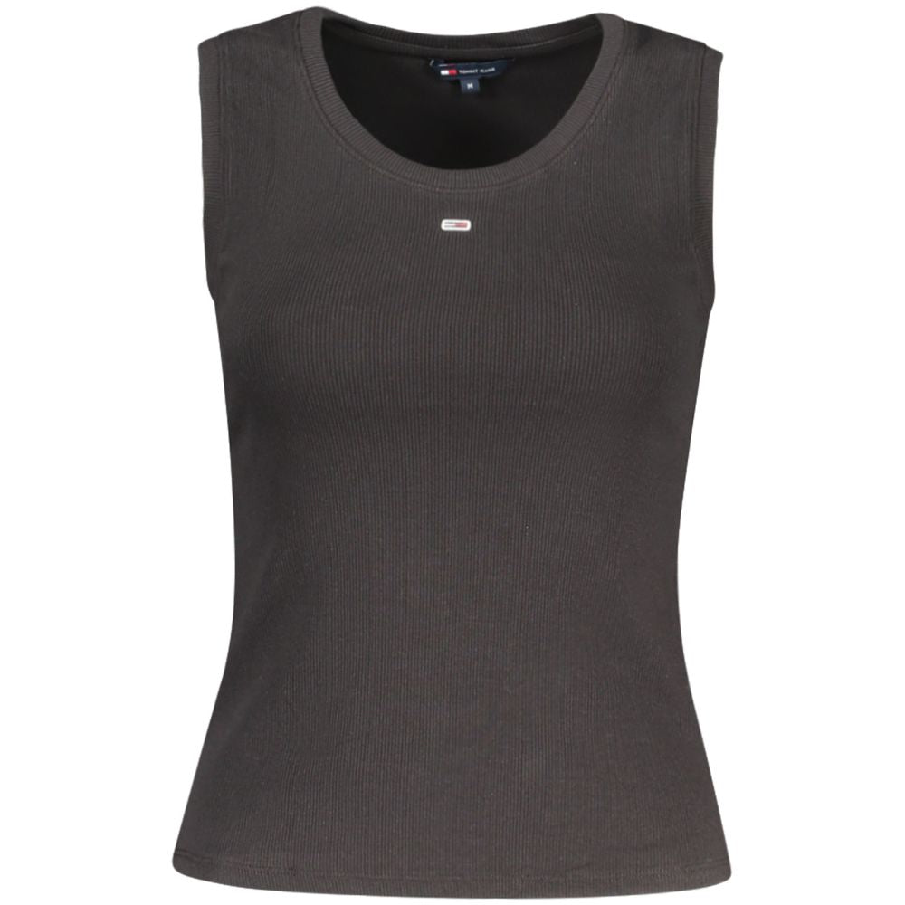 Tommy Hilfiger Black Cotton Women Tank Top