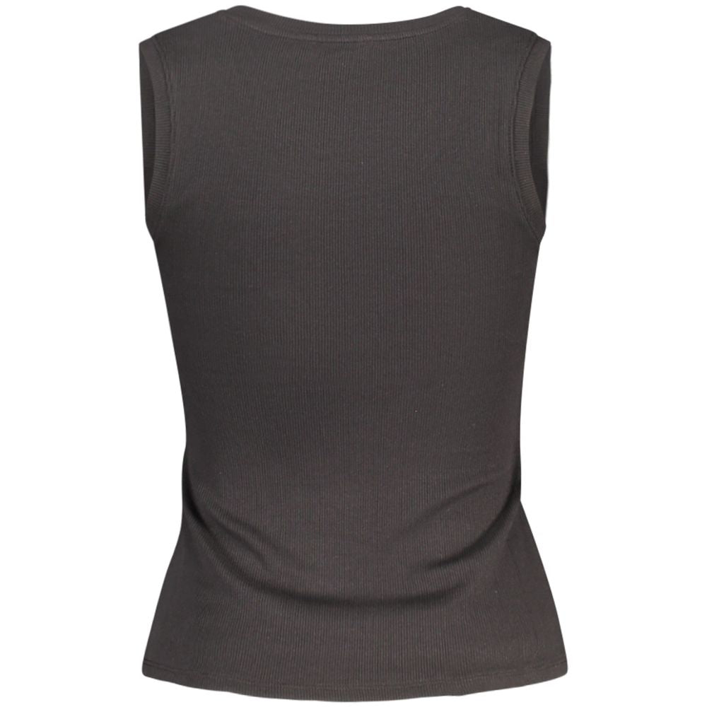 Tommy Hilfiger Black Cotton Women Tank Top