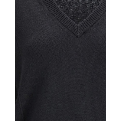 Jil Sander Black Wool Sweatshirt
